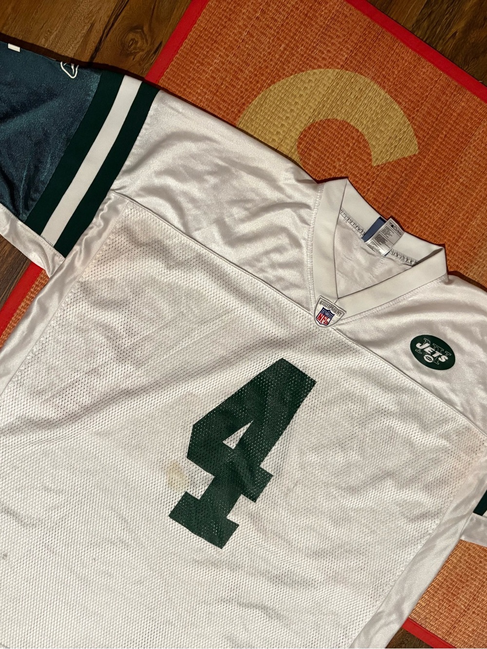 New York Jets Jersey Favre 2XL Reebok White Farve